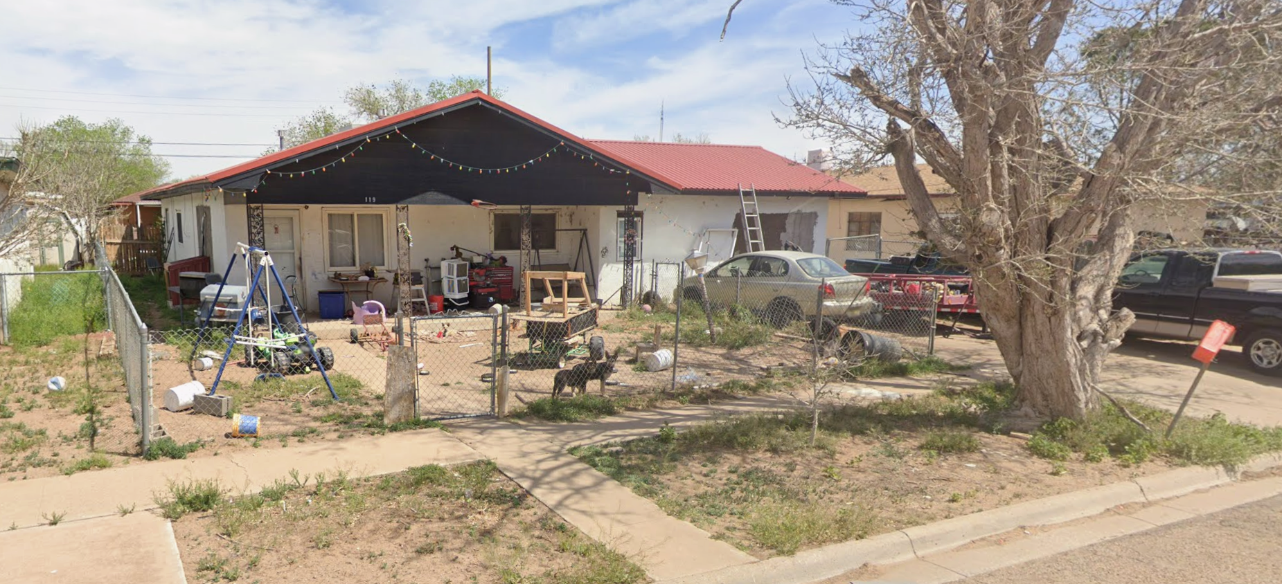Front exterior of the Portales investment property